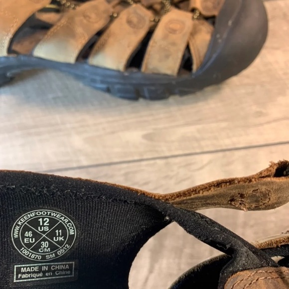 Keen Newport H2 Brown Leather Strappy Waterproof Men\'s Sandals Size 12